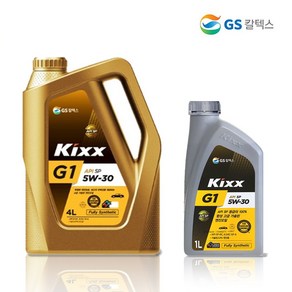 KIXX G1 5W30 SP 4L 1개 +1L 가솔린 엔진오일, KIXX G1 5W30_4L 1개 +1L@1개@