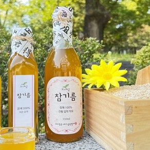 꼬내담농부 저온압착 중국산 참기름 350ml