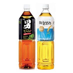 광동 헛개차1.5L 6개 + 웅진 하늘보리1.5L 6개=총12개, 12개, 1.5L