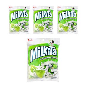 [밀키타] Milkita 캔디 멜론 밀크 80g, 4개