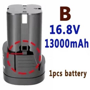 전동 공구용 범용 충전식 배터리 전기 스크루 드라이버 전기 드릴 리튬 이온 배터리 6.8V 3000mAh, 1개