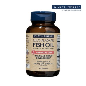 윌리스 파이니스트 와일드 알래스카 피쉬오일 프레나탈 DHA 600mg 60정 / Wiley's Finest Penatal DHA, 1개