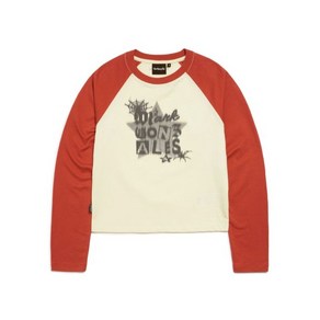 마크곤잘레스 우먼S STAR RETRO RAGLAN L/S T-셔츠 - 아이보리