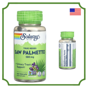 솔라레이 쏘팔메토 베리 saw palmetto 580mg 비건 캡슐 100정, 1개