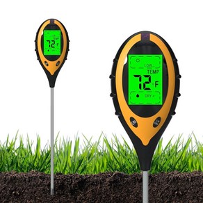 유저핏 고급형 토질 농도 ph 습도 측정기 4가지 기능 한번에, 1개