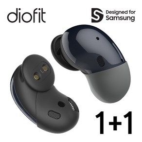 갤럭시 버즈 라이브 이어팁 디오핏 스킨캡 Galaxy Buds Live Eatip diofit SKINCAP 실리콘 슬리브 스키니, 블랙 + 그레이