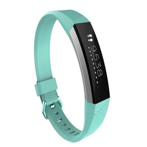 [호환품] 고품질 럭셔리 클래식 손목 밴드 시계 스트랩 Fitbit Alta HR 심박수 피트니스 팔찌, 09 TEAL_02 S, 1개