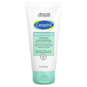 Cetaphil 젠틀 클리어 매티파잉 여드름 모이스처라이저 89ml (3 fl oz), 1개