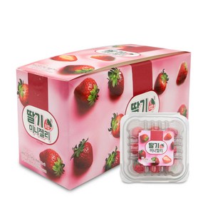 딸기 모양 미니젤리, 15g, 12개