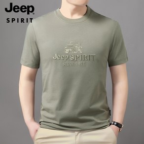 JEEP SPIRIT 지프 스피릿 남성 심플 캐주얼 패션트렌드 편안한 라운드 반팔티 HB-T8989+사은품