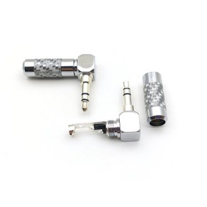 카본 3.5mm 3.5파이 ㄱ자 스테레오 단자 3극 / 헤드폰 / 이어폰 / 스테레오 / 스테레오 / TRS타입 / 납땜용 / 직각형 (1EA)