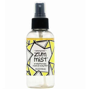 줌 미스트 스프레이 Zum Mist Room and Body Spay - Lemongass 4 oz, 1개, 118ml