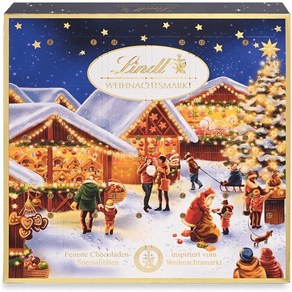 린트 2024 초콜릿 어드벤트 캘린더 Lindt Chocolate Chistmas Maket Mini Table Advent Calenda, 115g, 1개