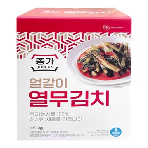 종가집 얼갈이 열무 김치 1.5kg 코스트코 냉장 김치 반찬, 1개