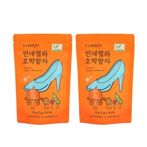 푸딜라이트 씬데렐라 호박팥차 삼각티백 국산 100%, 2g, 20개입, 2개