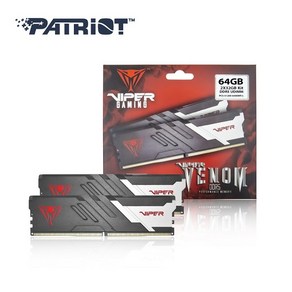 [PATRIOT] DDR5 PC5-51200 CL32 VIPER VENOM [64GB (32GB*2)] (6400), 1개