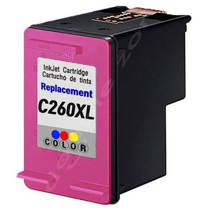 더펜시아 삼성 INK-M260XL C260XL 재생잉크 SL-J2160W SL-J2165W, 1개, C260XL 컬러(대용량)