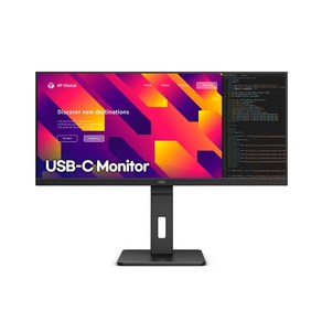 알파스캔 AOC U34P2C 울트라와이드 WQHD USB-C 75 프리싱크 높낮이 무결점