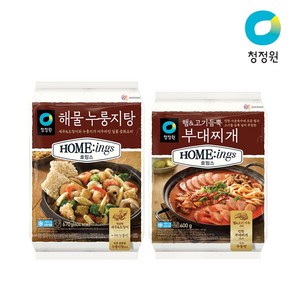 호밍스 해물누룽지탕 670g + 호밍스 햄&고기 듬뿍 부대찌개 600g, 1세트, 1.27kg