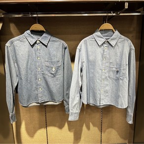 후아유 Steve Crop Denim Shirts WHYJE2336F