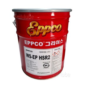 우성 EPPCO 앱코 WS-EP HSR2 구름 베어링 그리스 15KG 중장비용 고하중 극압 빨간 구리스, 1개