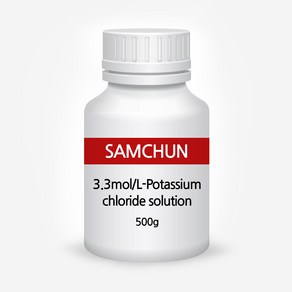 [SAMCHUN] 3.3mol/L-Potassium chloide solution(KCL) 500ml 염화칼륨용액