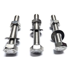 스텐 육각볼트 M8 너트 평와샤 셋트 소량판매, 2개, 65mm