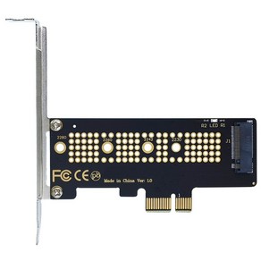 M.2 NVME SSD PCIe 어댑터 카드 확장카드 PCI-E 4.0 변환 M.2 인터페이스 메인보드용 컨버터 브라켓, 1개