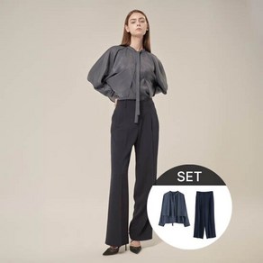 스테파넬 24FW 블라우스 상하의 셋업 2PCS