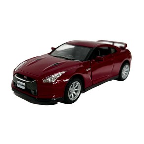 2009 닛산 GT-R R35 다이캐스트 미니카 1:36 스케일 색상 4종, 레드, 1개