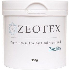 Zeotex 제올라이트 파우더 350g µm 프리미엄 초미세 95% 크리노프틸라이트 활성화 에너제이션 전신 디톡스 클렌징, Medium/ 12.35 Ounce, 1개