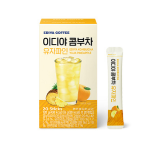 이디야 콤부차 유자파인, 6g, 20개입, 3개