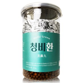 헬로우그린 청비환 250g(통) (유근피 도라지 박하잎 구아바잎 도두씨앗 도꼬마리열매), 250g, 1개