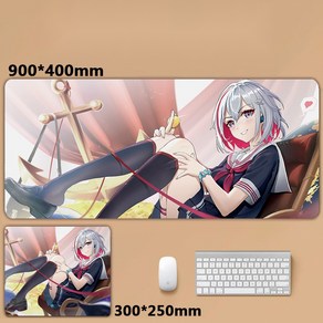 붕괴 스타레일 굿즈 결혼은 토파즈 마우스 장패드 5mm, 800x300x5mm, 1개, 02.토파즈