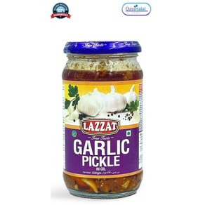 Galic Pickle Lazzat Pakistan 할랄 마늘 피클 라자트 파키스탄, 1개, 330g