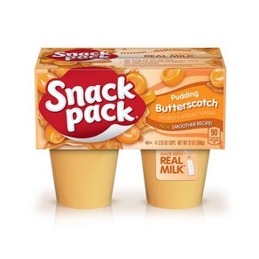 Snack Pack 버터 스카치 푸딩 Snack Pack Butterscotch Pudding Cups