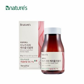 비네이쳐스 아누카 리치 케라풀 타블렛 600mg x 60정 [1통] - 아누카사과 추출분말, 36g, 1개