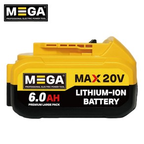 MEGA 메가 리튬이온 배터리 DB206 20V MAX 6.0Ah D사/주피터 호환, 1개