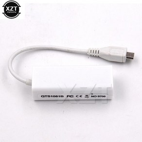 마이크로 USB 2.0 이더넷 10100 M RJ45 네트워크 랜 케이블 어댑터 카드 태블릿용 커넥터 5 핀 신제품, 한개옵션0, 1개