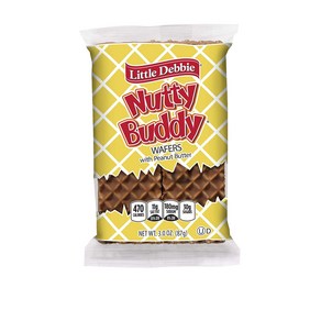 Little Debbie Nutty Buddy Ba Lage 3 oz. Indivi Little Debbie Nutty Buddy Ba 대형 3온스 개별 포장 2팩, 2개, 85g