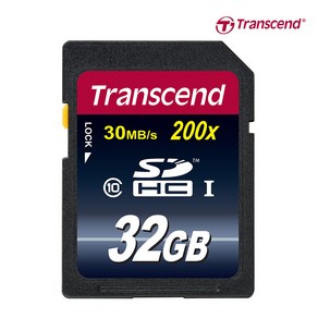 트랜센드 SDHC 32GB CLASS10 200X SD메모리카드, 1개