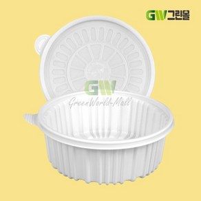 [그린몰]탕용기 소 225파이 2200ml 백색 50세트 JH, 50개, 1세트
