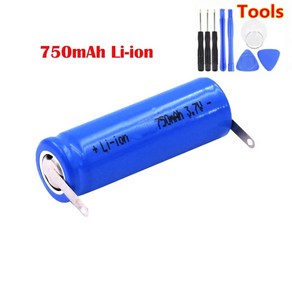 필립스 PT730 735 720 724 725 PT732 3.7V 14430 전기 면도기 750mAh 배터리 신제품, 1개