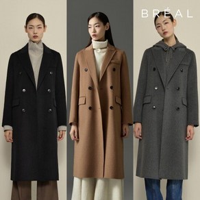 브리엘 24FW 캐시울 더블 브레스티드 코트