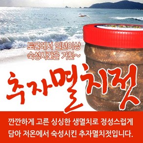 초록사랑 토굴숙성 추자멸치젓 멸치젓갈, 1개, 1kg