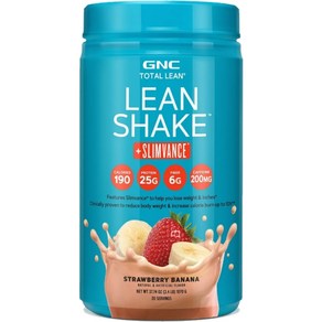 GNC 토탈 린 쉐이크 슬림밴스 파우더 분말 스팀 딸기 바나나, 1070g, 1개