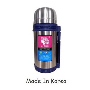 국내산 아폴로 보온병 1.5L 스텐 진공 원터치 속마개 대용량 보온 보냉병, 1개