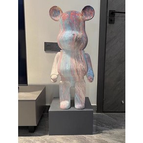 베어브릭 곰저금통 인테리어 거실 매장 장식 대리석 대형 곰돌이, 페인팅 50cm + 받침대