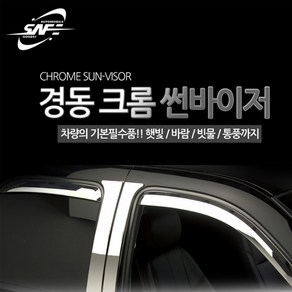 펠리세이드(D221) 고광택 크롬 썬바이져