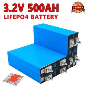 DIY 리튬 다리미 인산염 배터리 A 등급 충전식 셀 Lifepo4 3.2V 300AH 400AH 500AH 12V 24V 36V 48V 4 개 면세, 1개